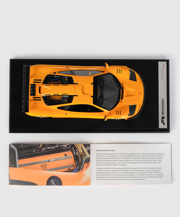 Amalgam Помаранчевий сувенір у формі автомобіля McLaren F1 LM M6020SC1 зображення 4