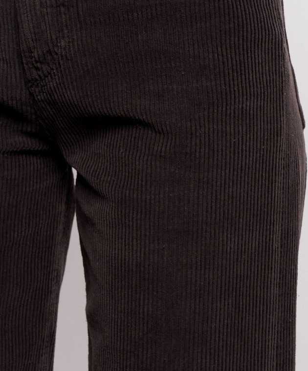 AGOLDE Коричневые вельветовые брюки Ren Jean A92581840 изображение 5