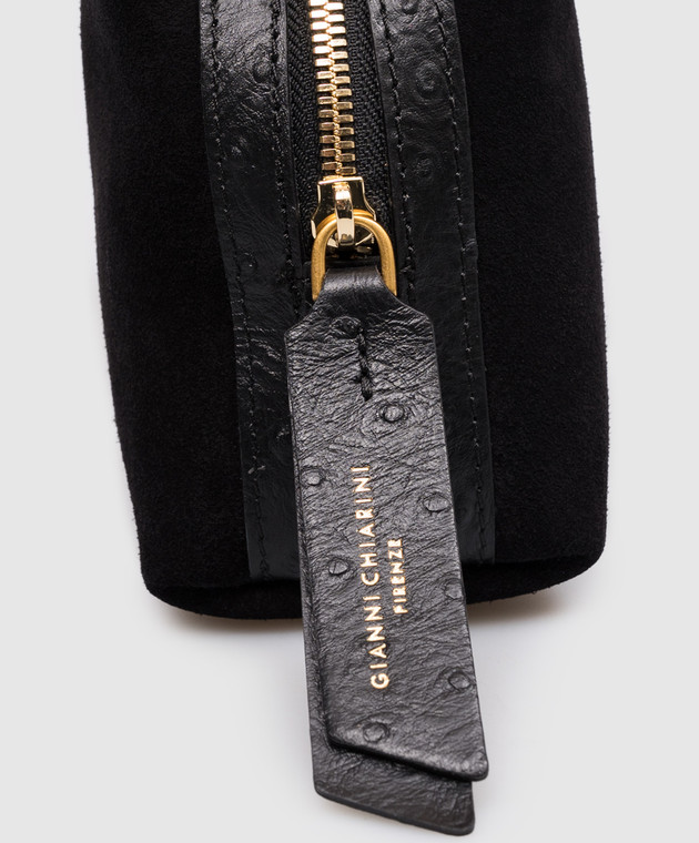 Gianni Chiarini Черная замшевая сумка Alifa BS8625CMSTEMU изображение 4