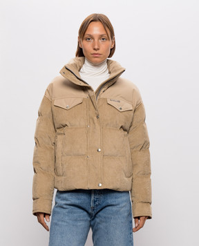 Mackage Бежевий вельветовий пуховик Brigit BRIGITCDYw