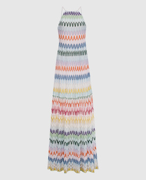 Missoni Платье макси с открытой спиной в узор DS26SG3IBR015I
