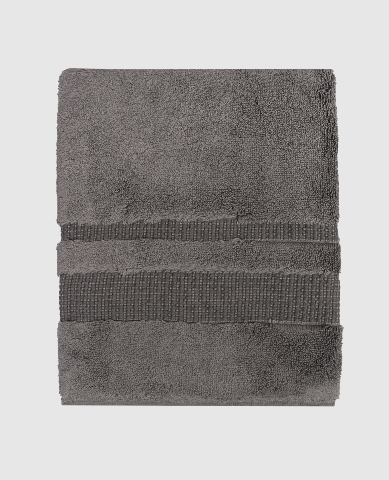 Махровое полотенце для рук PERA серого цвета