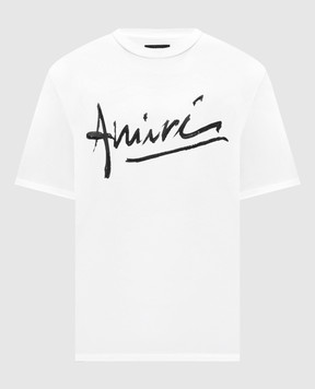 AMIRI Біла футболка з логотипом AMTOJR1020