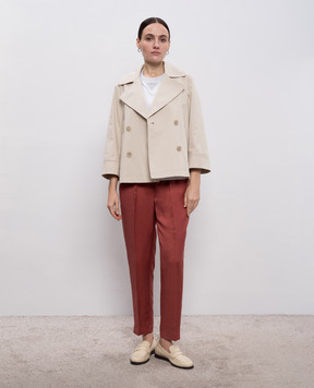 Peserico Біла футболка з ланцюжком A06879J00070C