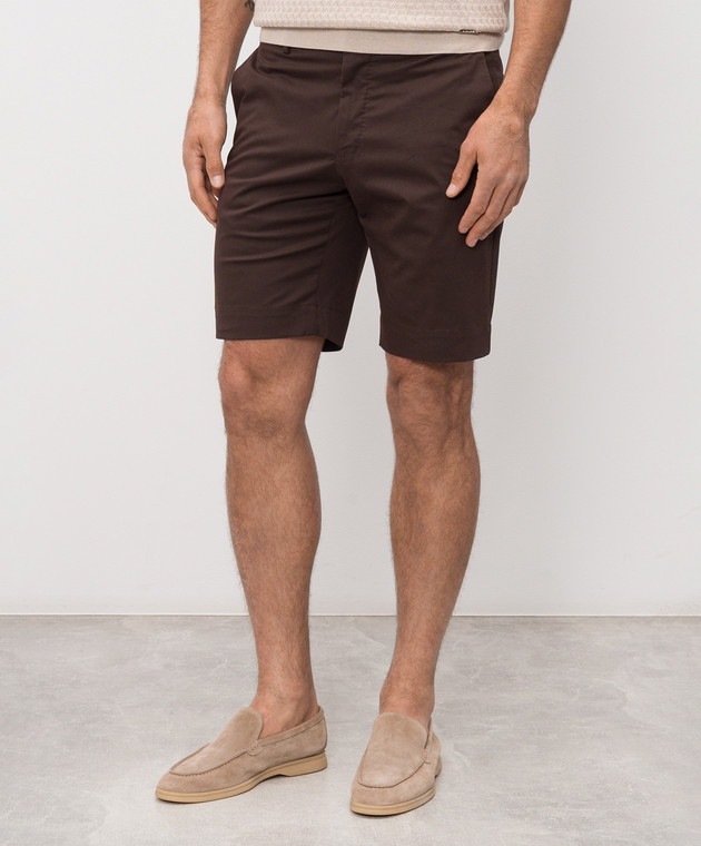 Slowear Коричневые шорты 1T010690468 изображение 3