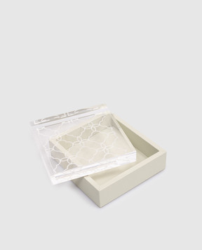 Giobagnara Зелена скринька Iris з візерунком S1CFRV109