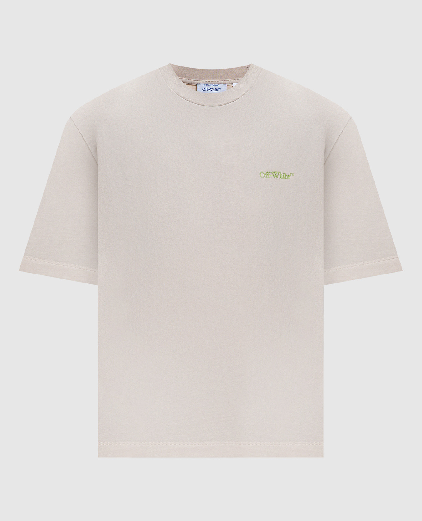 

Бежевая футболка с принтом Arrow Leaves, Бежевый, Футболки