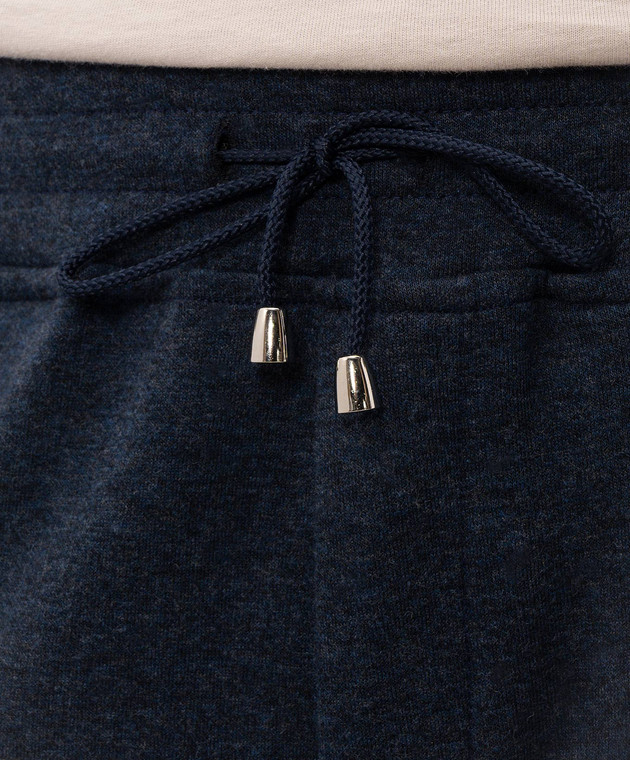 Doriani Cashmere Сині штани з відворотами 818PANTF18J36 зображення 4