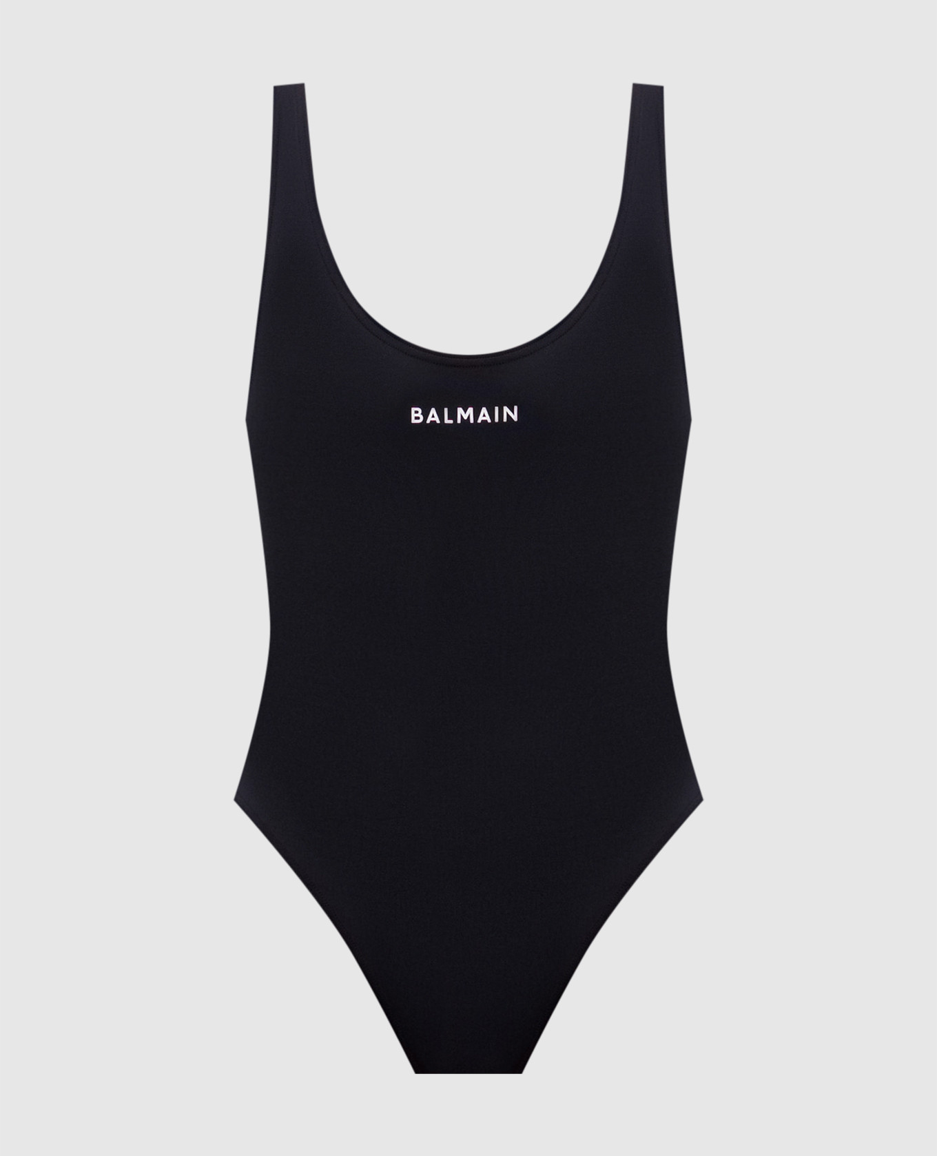 Черный купальник с принтом логотипа