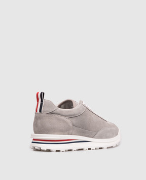 Thom Browne Сірі замшеві кросівки MFE018BL0037