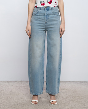 Twinset Блакитні джинси з патчем логотипа 261TT2510