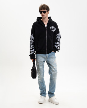 AMIRI Черная спортивная куртка CHATEAU SKETCH AMTOJR1099