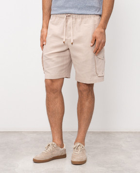 Brunello Cucinelli Бежеві шорти-карго MH255U0025