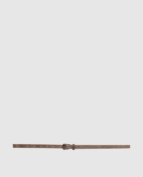 Brunello Cucinelli Коричневый замшевый пояс M0DELC149P
