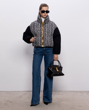 Balmain Твідова куртка з вовною HF1TP140MI65