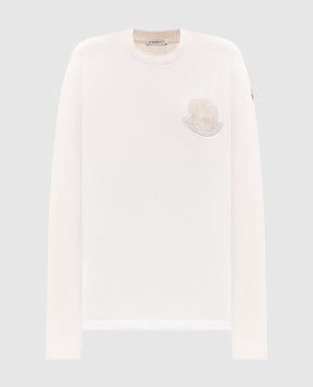 Moncler Бежевий лонгслів з логотипом K20938D0000889AUO