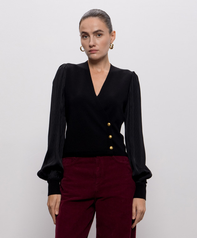 Twinset Черный топ 262TT3361 изображение 3