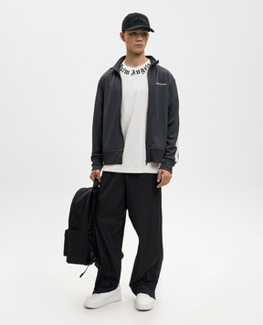 Palm Angels Футболка цвета айвори с контрастным логотипом PMAA109S26JER008