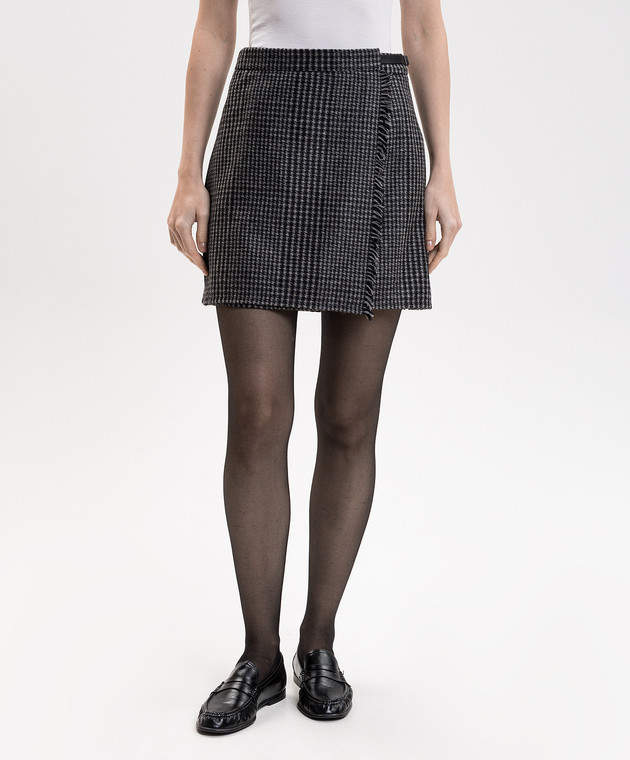 Woolrich Сіра спідниця з вовною на запах CFWWSK2014FRUT5510 зображення 3