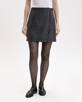 Woolrich Сіра спідниця з вовною на запах CFWWSK2014FRUT5510