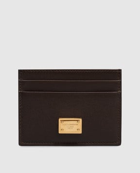 Dolce&Gabbana Коричневый кожаный картхолдер BI0330A9S25