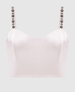 Twinset Рожевий топ з кристалами 261TP2413