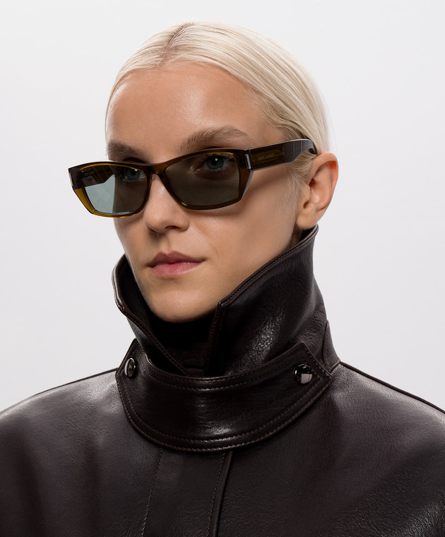 Saint Laurent Коричневі сонцезахисні окуляри 928 A003DAY9956 зображення 2