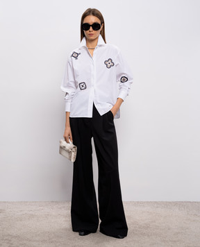 Max Mara Біла сорочка SHOCK з кристалами MXMSHOCK