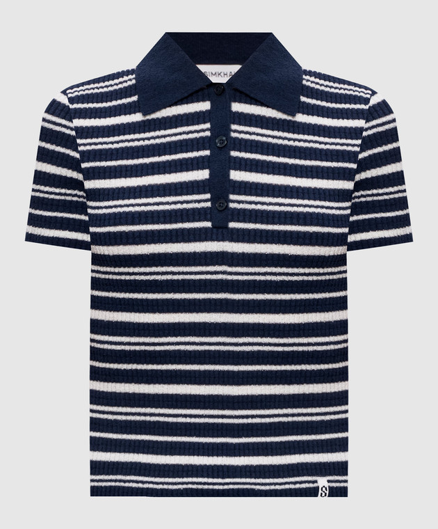 Simkhai Синее поло Averie в полоску 2262215K