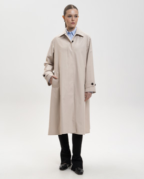 The Row Бежевий плащ Lolana 10490W4282