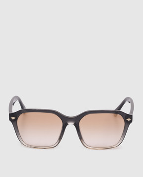 Brunello Cucinelli Чорні сонцезахисні окуляри Intarsia Rays MOCPATTV16