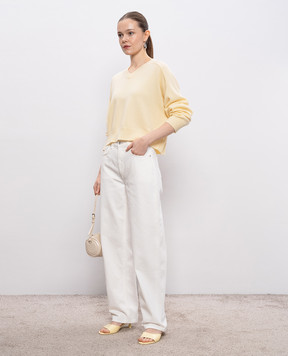 Loulou de Saison Білі джинси мом SAMUR SAMURLDS