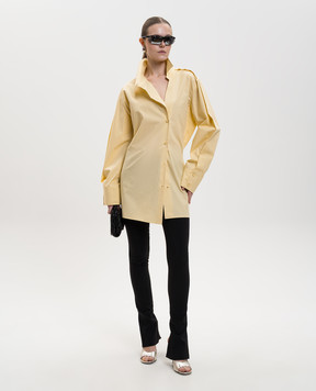 The Attico Жовта сукня-сорочка з логотипом 260WCA00462CCC052AA