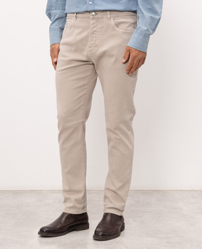 Brunello Cucinelli Сірі джинси з емблемою M277PX1290