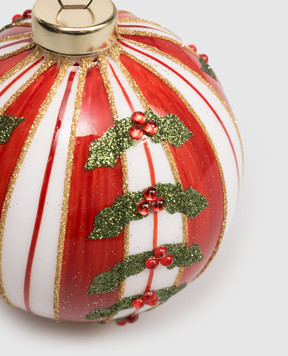 EDG Червона ялинкова іграшка з глітером 6500375A774