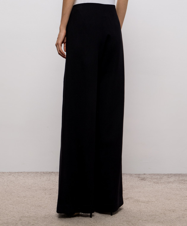Ermanno Scervino Черные брюки из шерсти D492P362XQQ изображение 4
