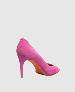 Santoni Рожеві замшеві туфлі WDID70945HI2NMGD