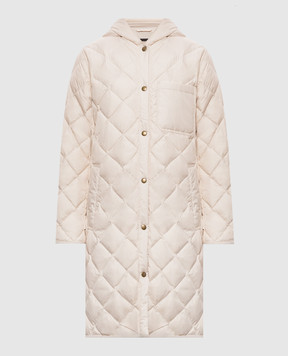 Woolrich Бежевий стьобаний пуховик CFWWOU2198FRUT2635