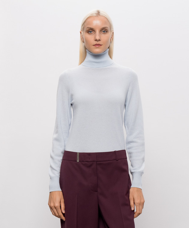 Allude Блакитний гольф з вовни та кашеміру 26517013 зображення 3