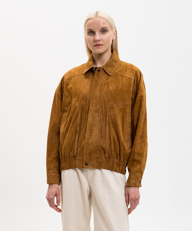 ARMA Коричневая замшевая куртка Frederica 005L26102402 изображение 3