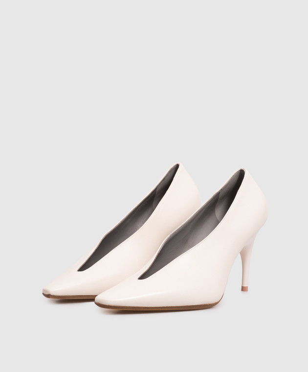 Balenciaga Шкіряні туфлі Duchesse кольору айворі 869817WCDH1 зображення 2