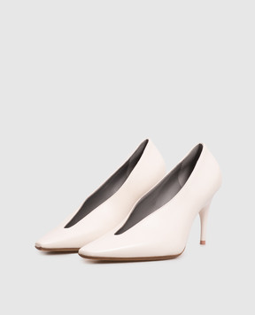 Balenciaga Шкіряні туфлі Duchesse кольору айворі 869817WCDH1
