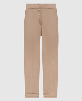 Peserico Бежевые брюки с льном A04210D01926