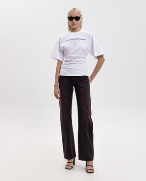 Off-White Белая футболка Question Everything 2FA00567T