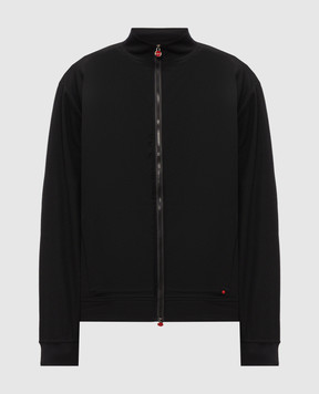 Kiton Черная спортивная куртка из шерсти и кашемира UMC032K0145I