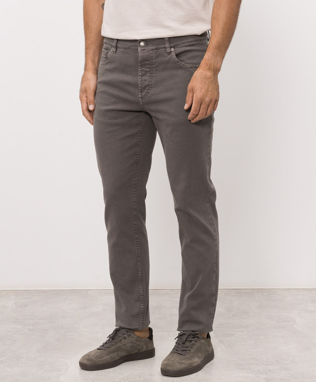 Brunello Cucinelli Сірі джинси M277PD3210 зображення 3
