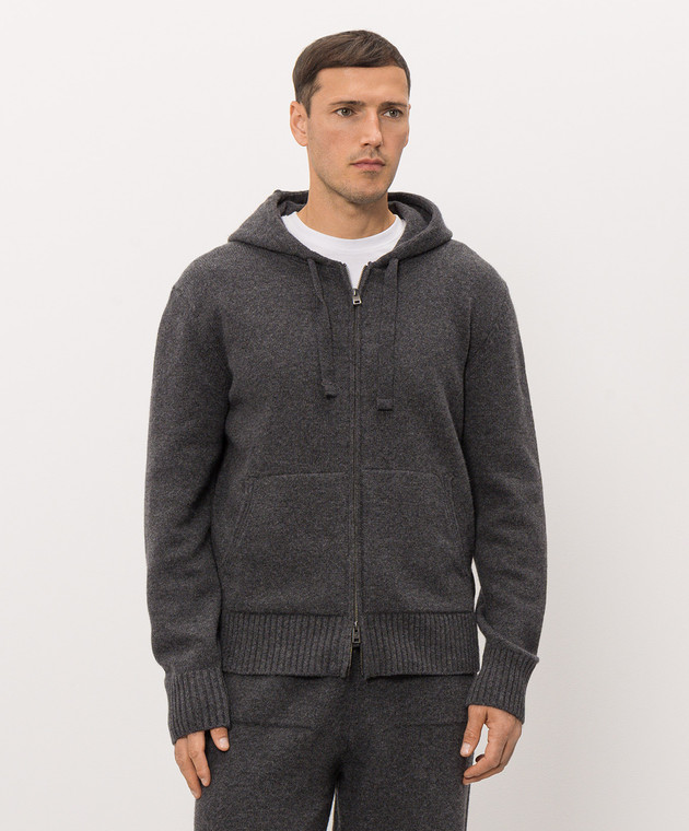 Woolrich Серая спортивная куртка из шерсти CFWOKN2070MRUF5094 изображение 3