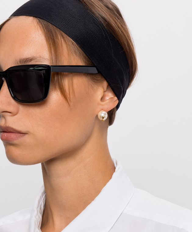 Saint Laurent Асиметричні сережки з намистинами CASSANDRE 691563Y1526 зображення 2