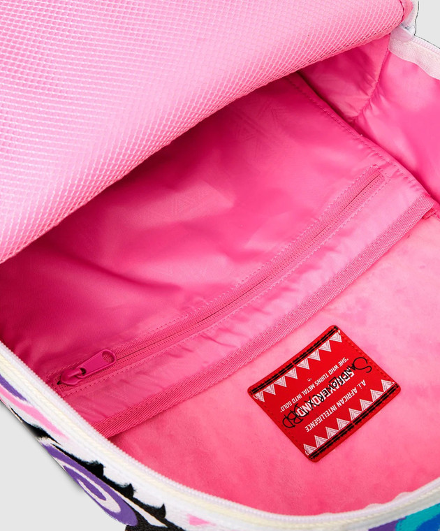 Sprayground Детский белый рюкзак Motivated Motion с бахромой 910B8830NSZ изображение 4