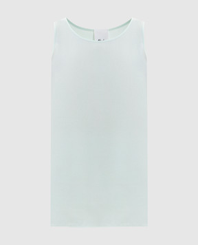 Allude Зеленый топ из шелка 26284002